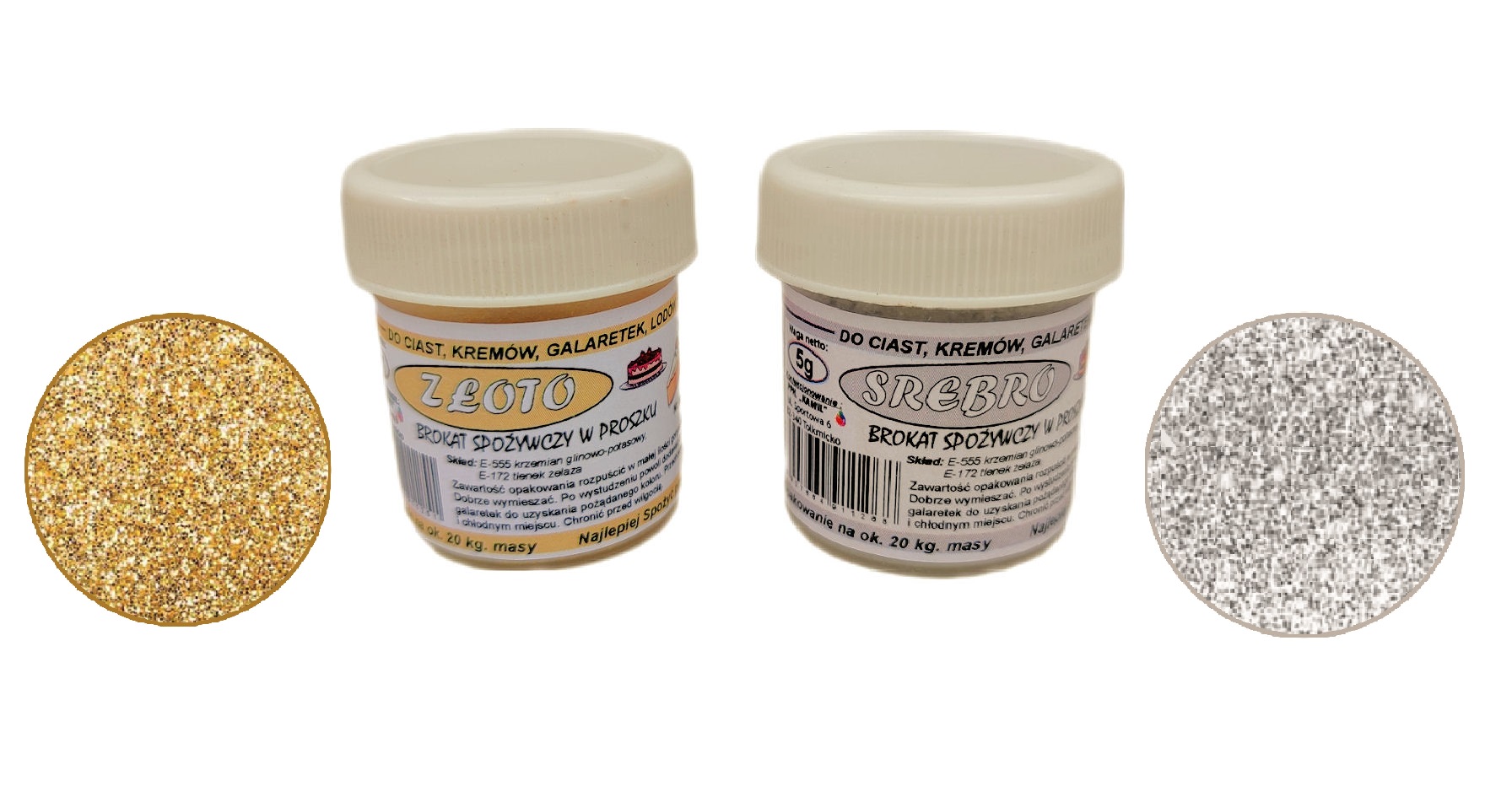 Brokat spożywczy w proszku 5g