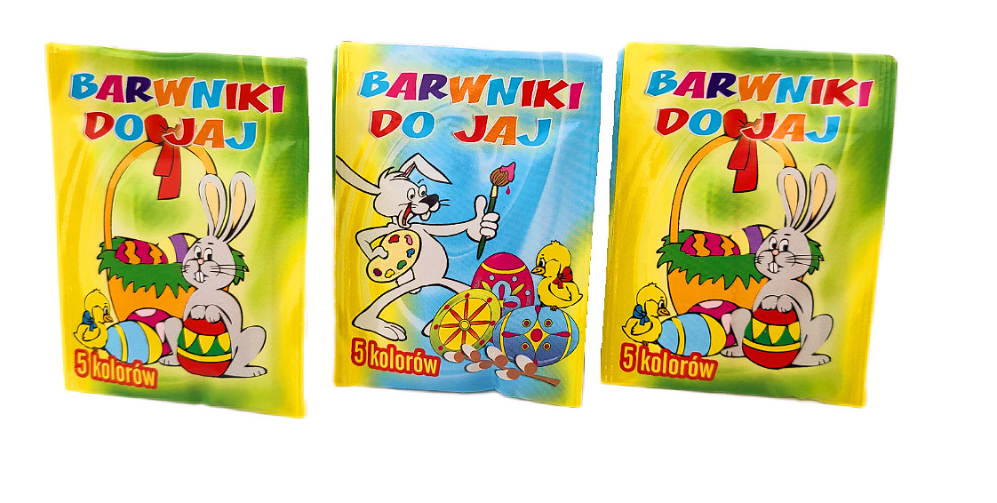 Barwnik do malowania jaj (5 kolorów)