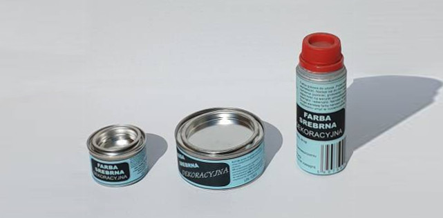 Farba srebrna dekoracyjna